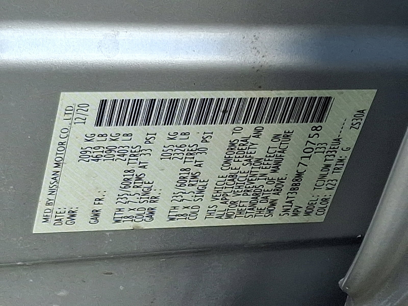 2021 Nissan Rogue SV