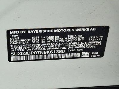 2022 BMW X3 xDrive30i