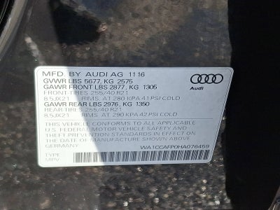 2017 Audi SQ5 3.0T Premium Plus quattro