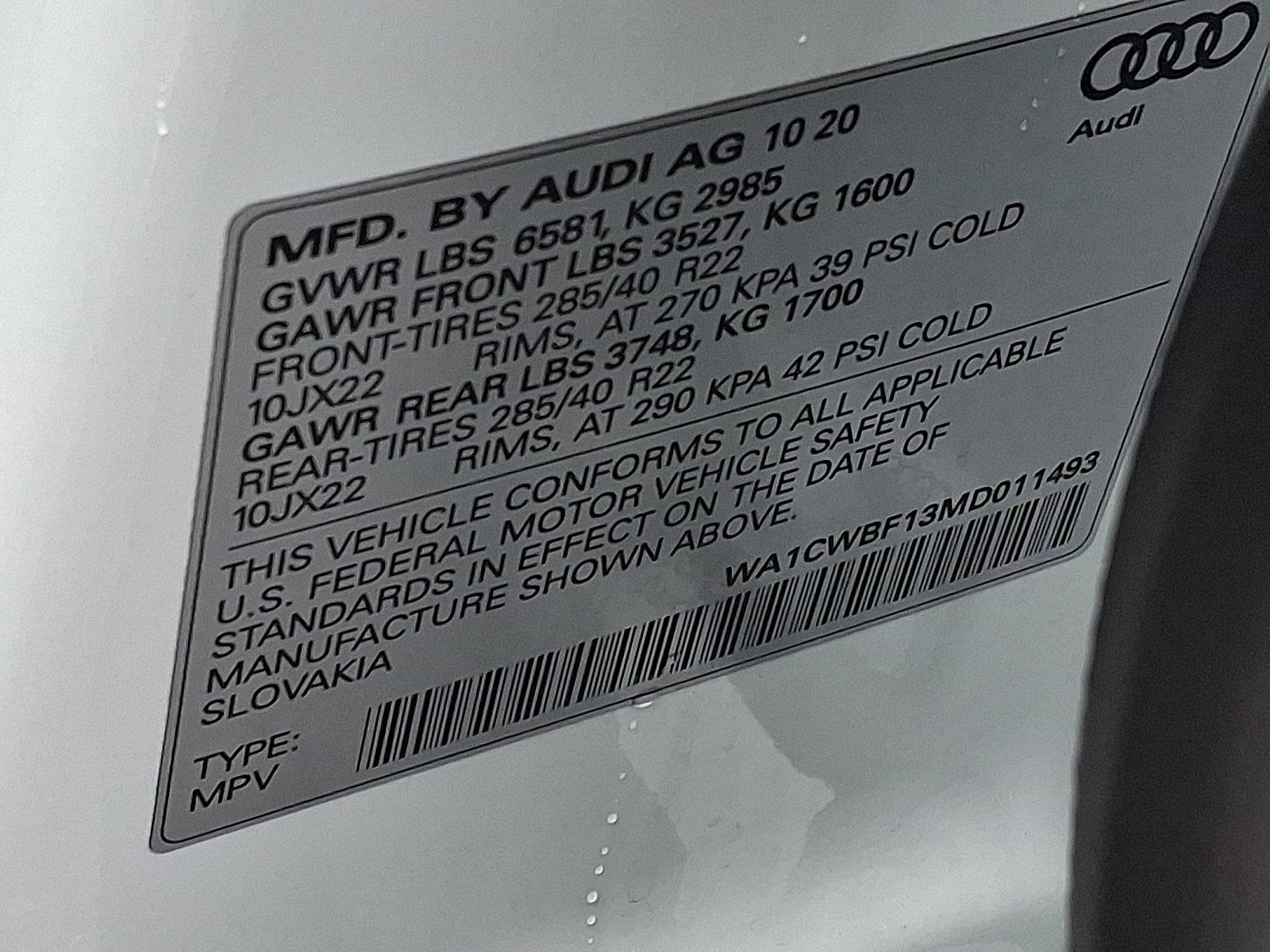 2021 Audi SQ8 4.0T Prestige quattro