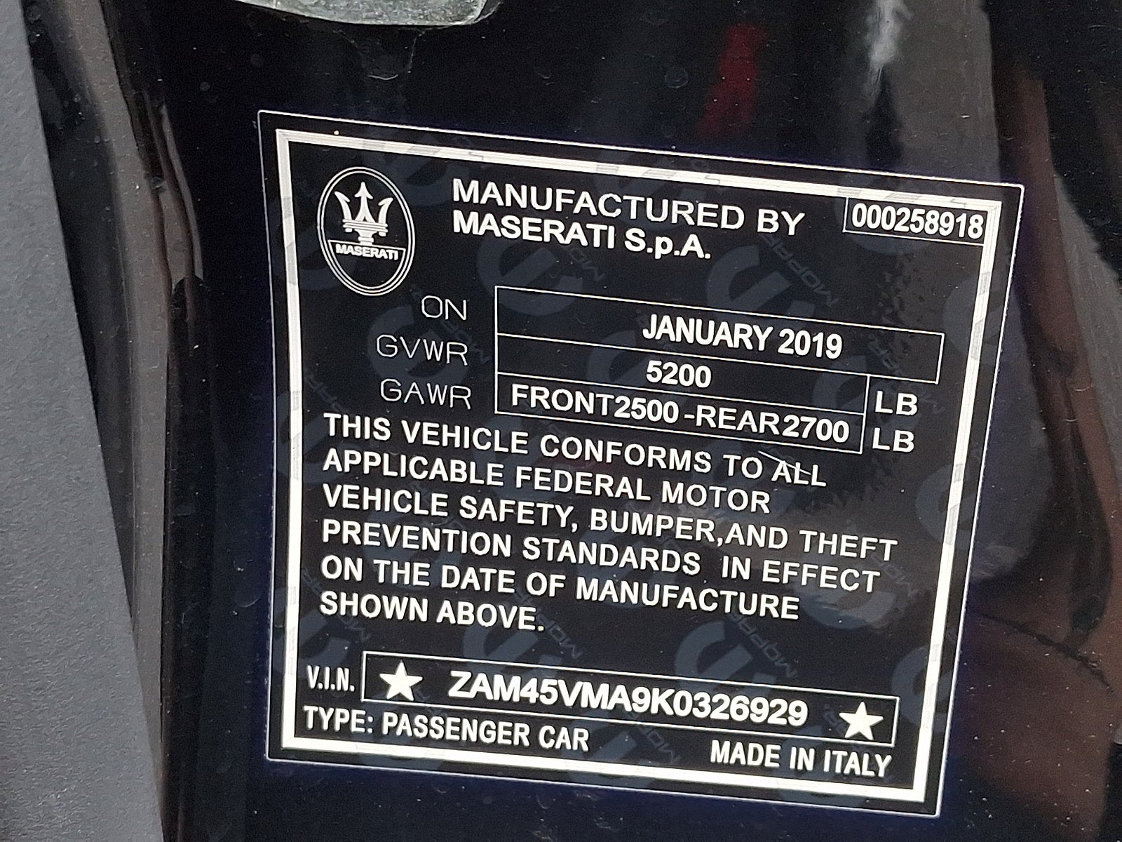 2019 Maserati GranTurismo MC