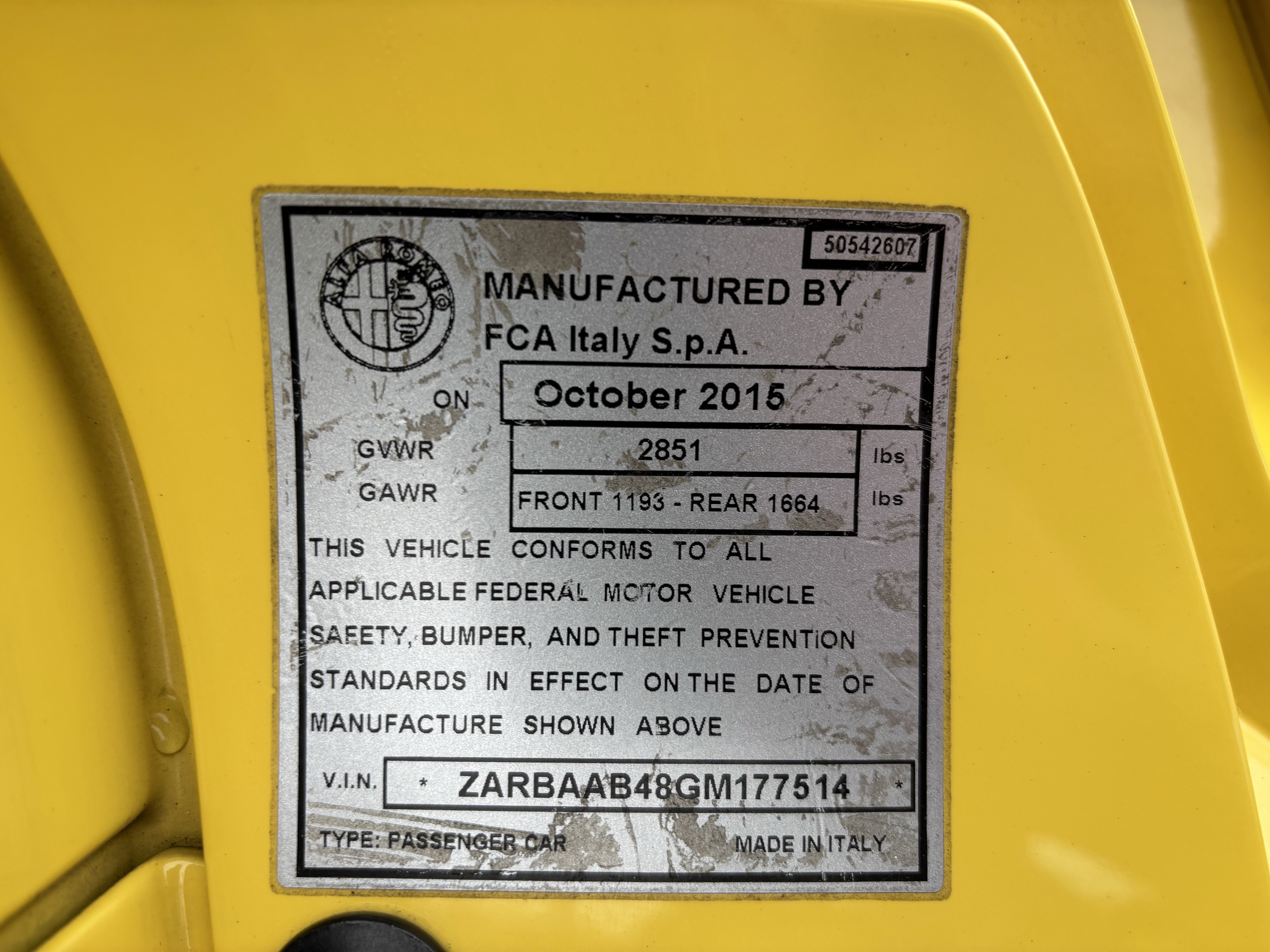 2016 Alfa Romeo 4C Base