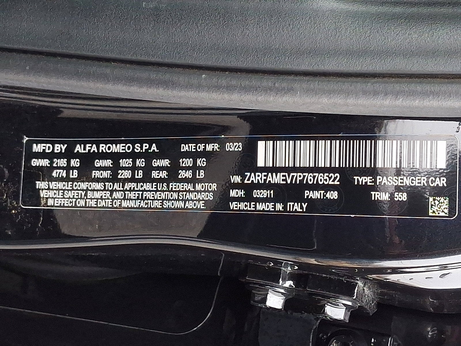 2023 Alfa Romeo Giulia Quadrifoglio