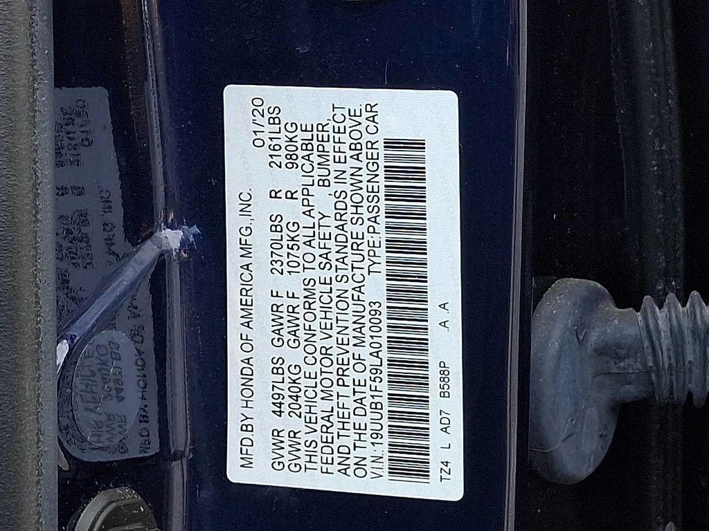 2020 Acura TLX 2.4L Technology Pkg