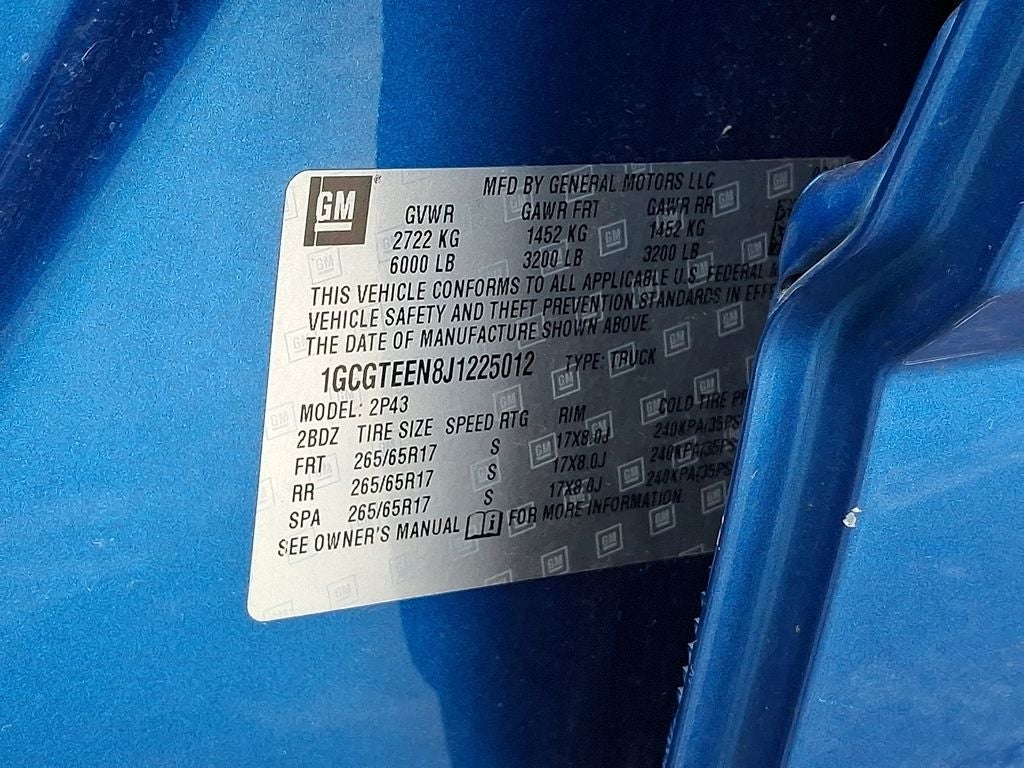 2018 Chevrolet Colorado ZR2