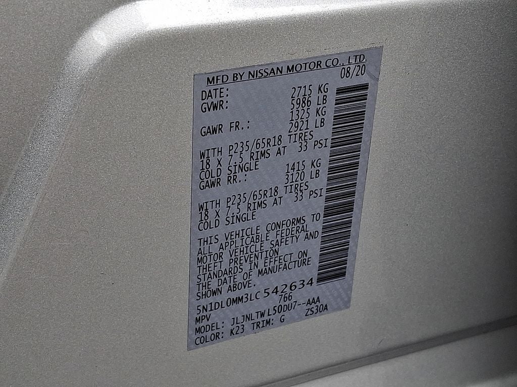 2020 INFINITI QX60 LUXE