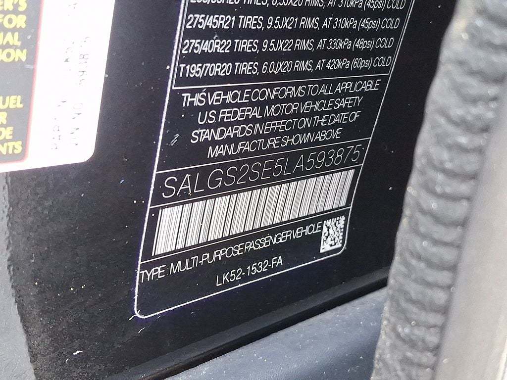 2020 Land Rover Range Rover HSE