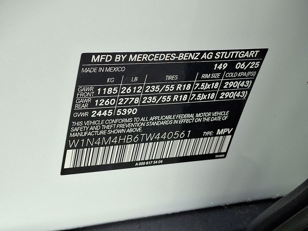 2026 Mercedes-Benz GLB GLB 250 4MATIC®