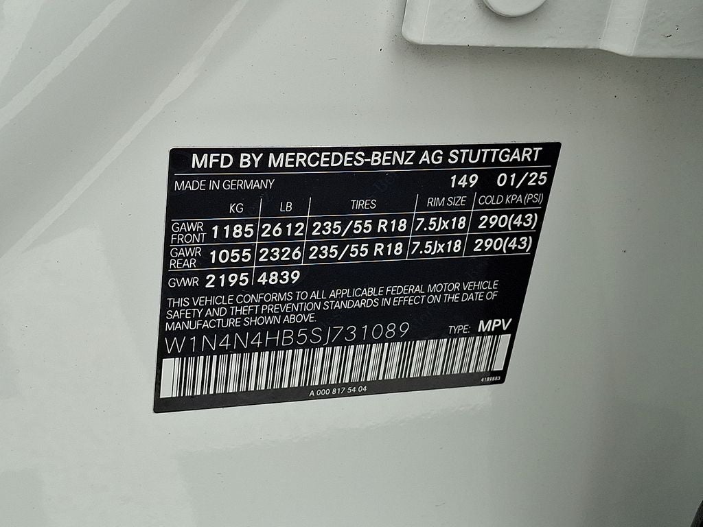 2025 Mercedes-Benz GLA GLA 250 4MATIC®