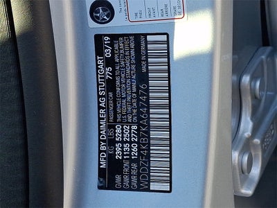 2019 Mercedes-Benz E-Class E 300 4MATIC®