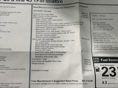 2025 Audi Q3 S Line Premium Plus