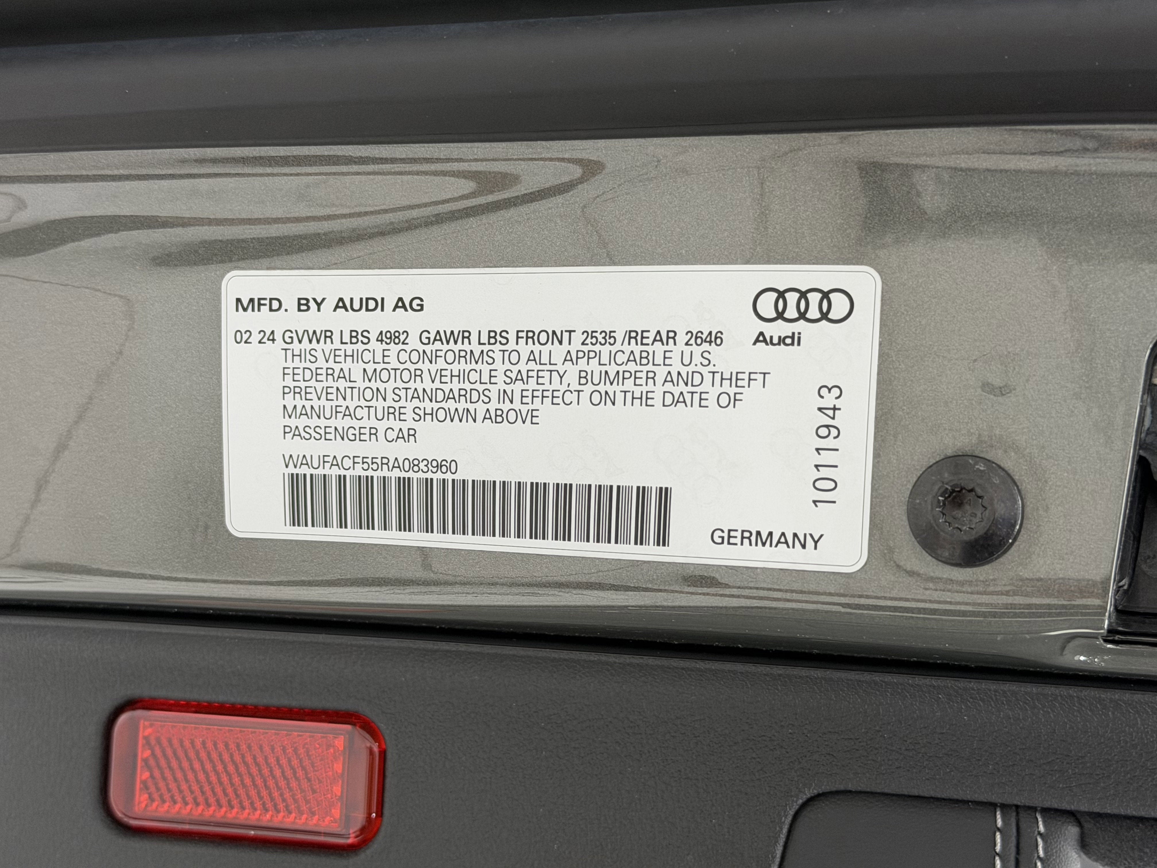 2024 Audi A5 Sportback S Line Premium Plus