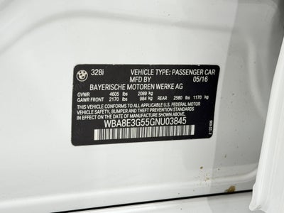 2016 BMW 3 Series 328I Xdrive