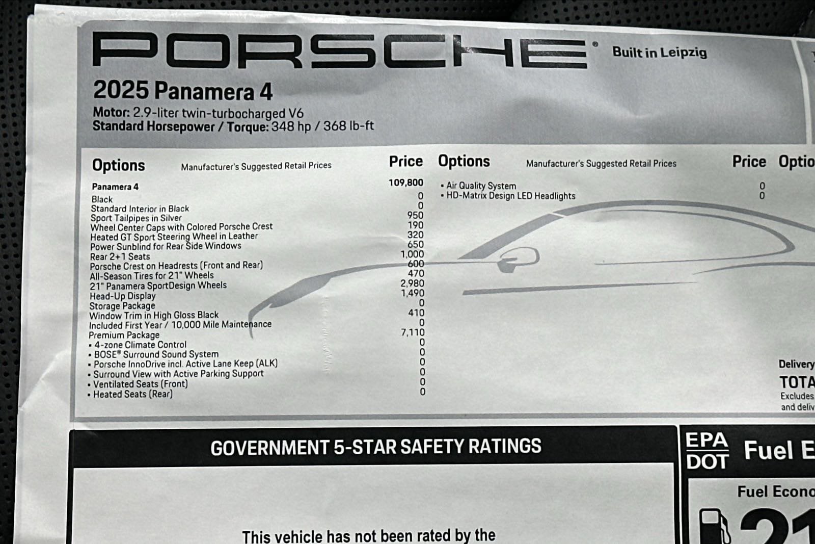 2025 Porsche Panamera 4