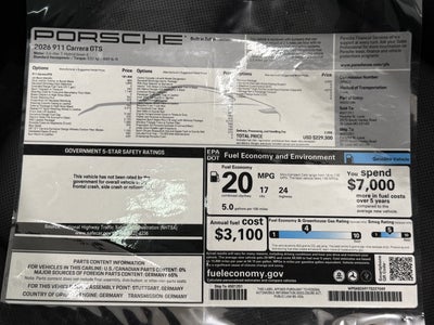 2026 Porsche 911 Carrera Gts