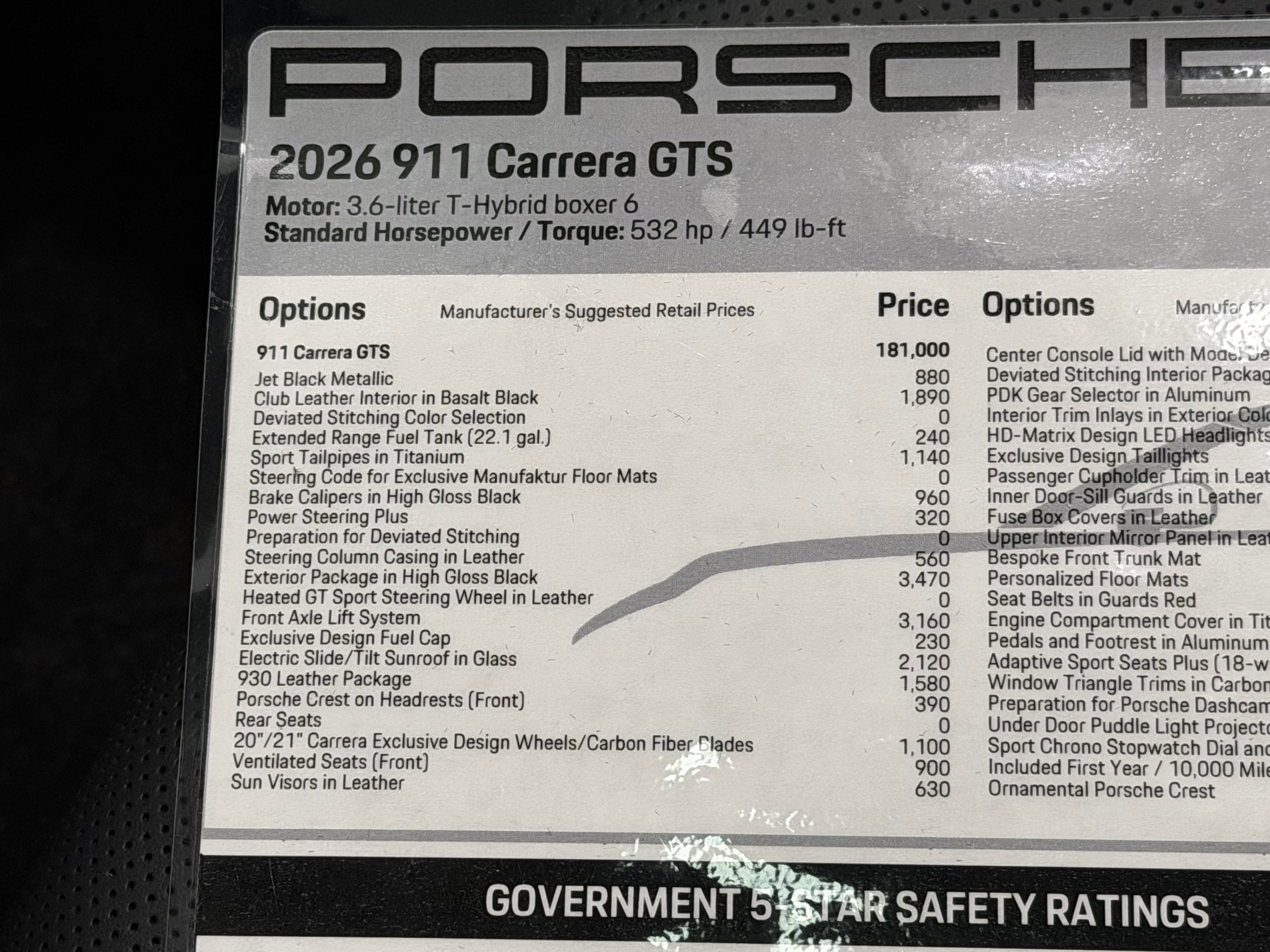 2026 Porsche 911 Carrera Gts