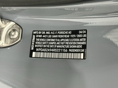 2024 Porsche 911 Carrera 4 GTS