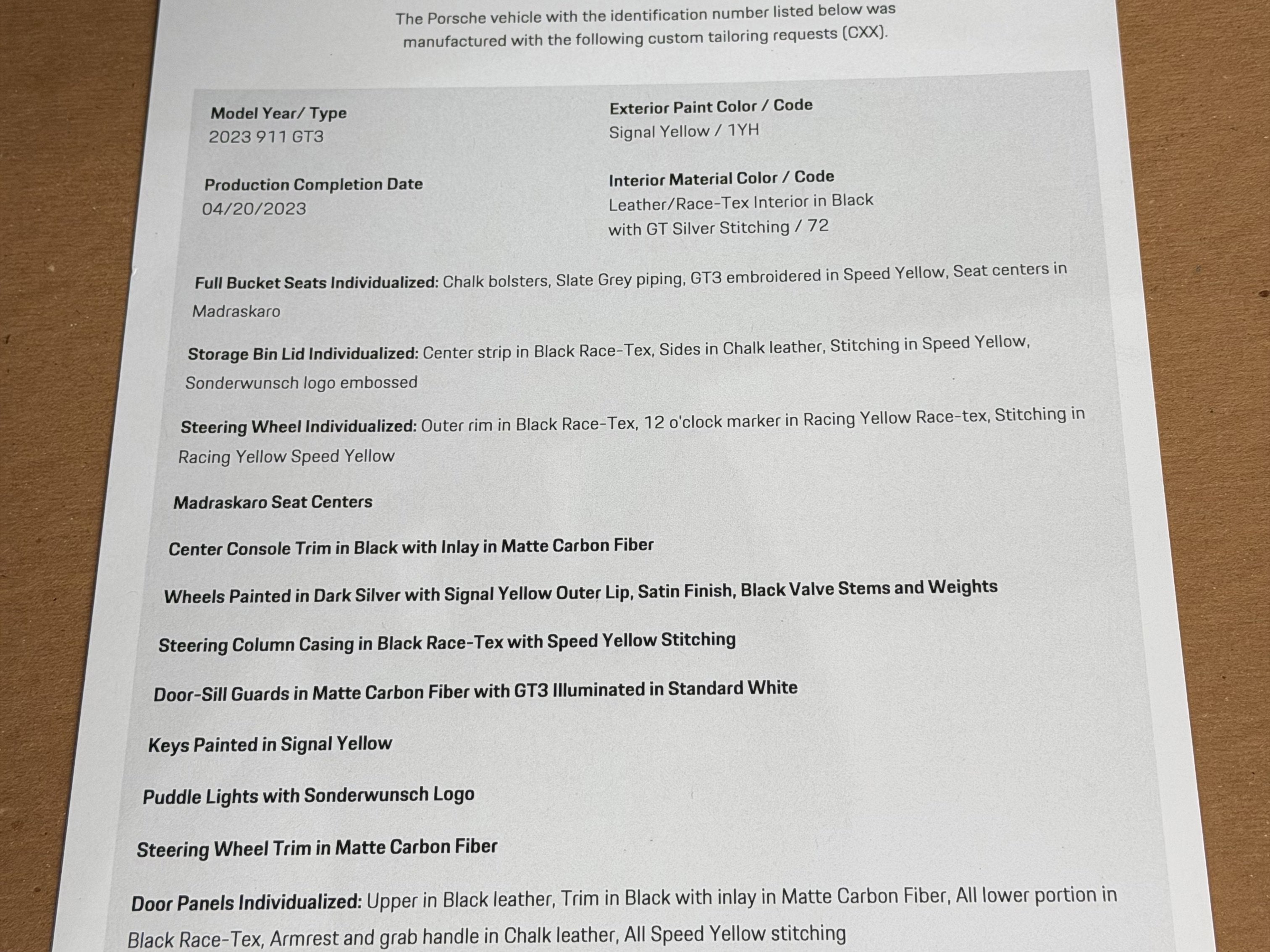 2023 Porsche 911 GT3