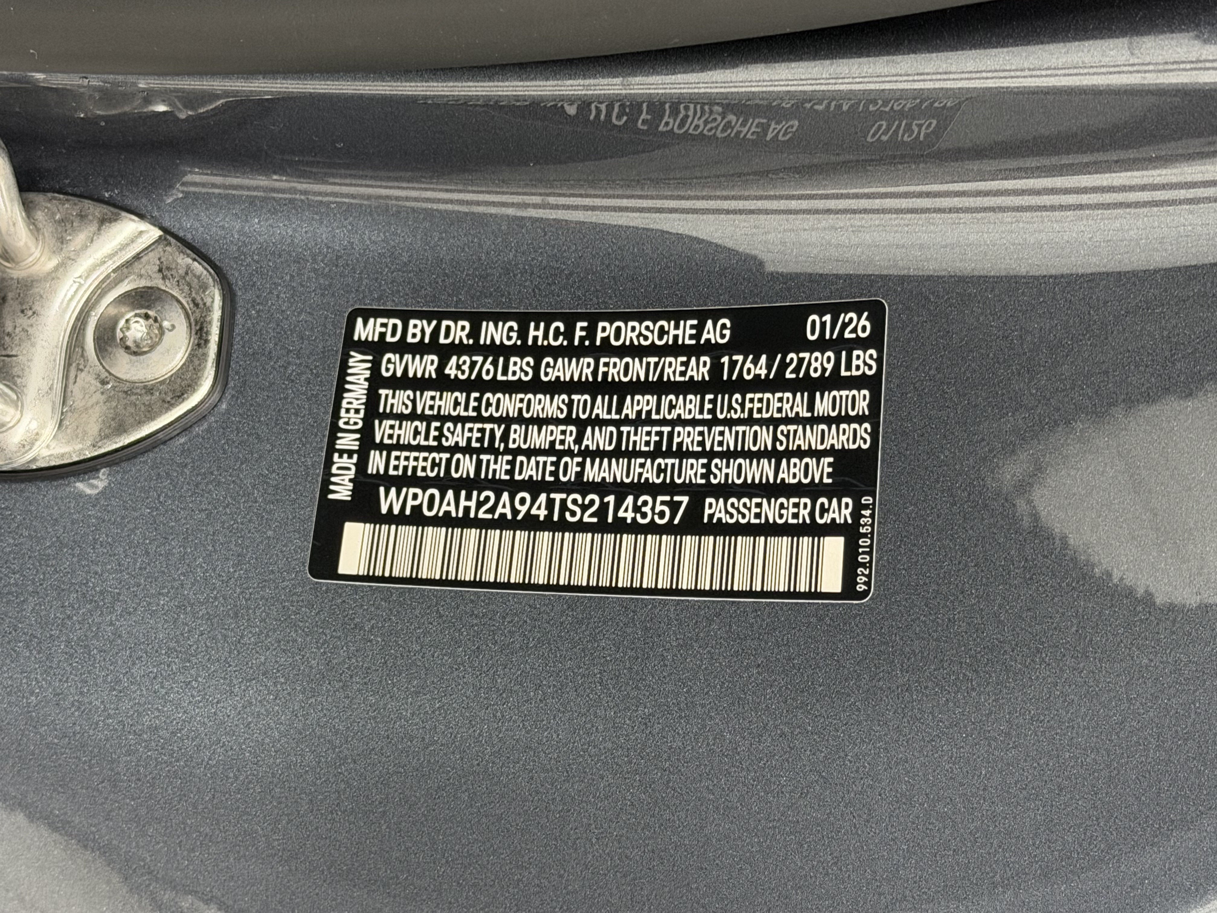 2026 Porsche 911 Carrera S