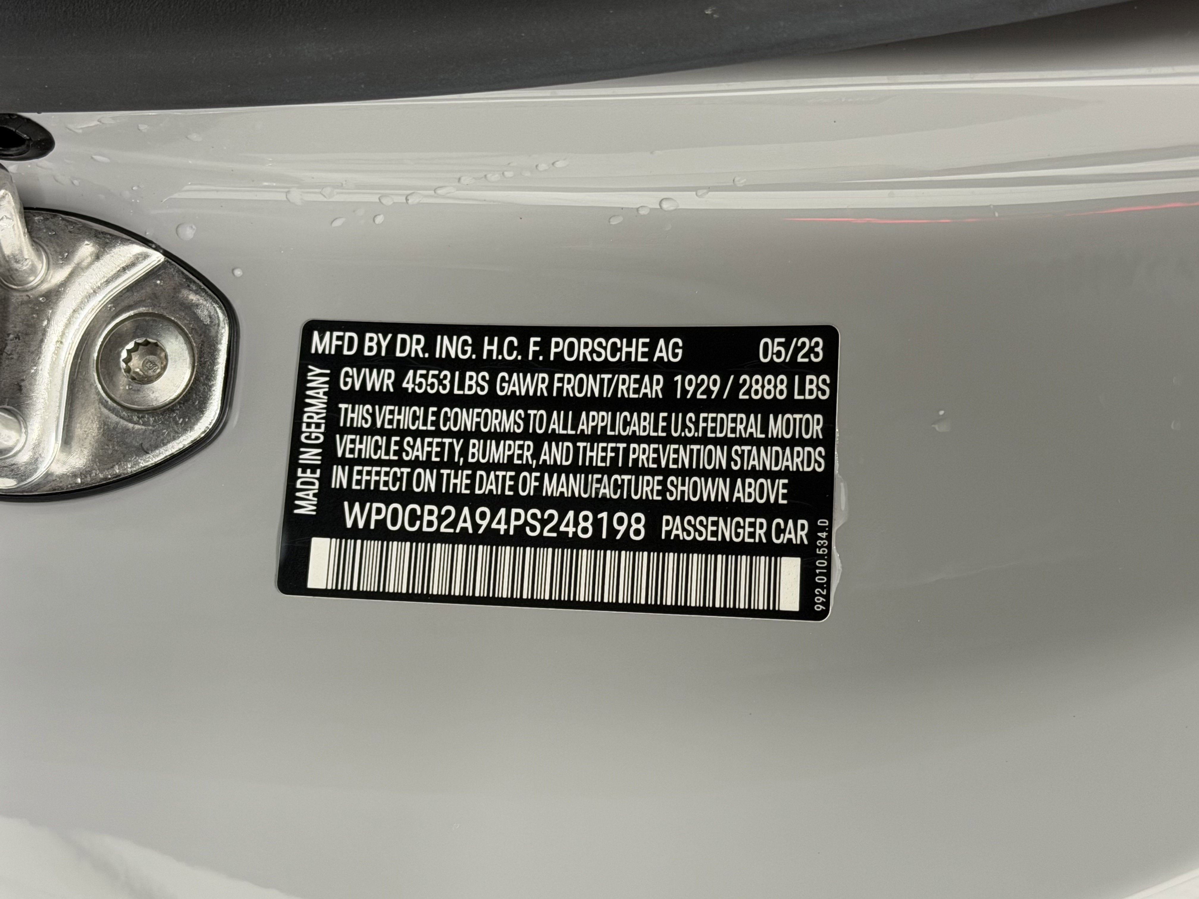 2023 Porsche 911 Carrera 4 GTS