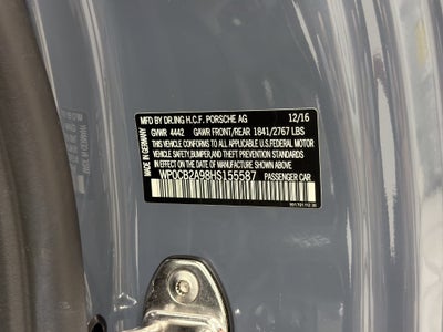 2017 Porsche 911 Carrera 4S