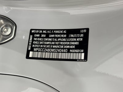 2021 Porsche 718 Spyder Roadster