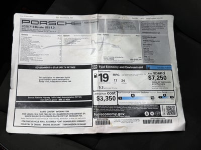 2025 Porsche 718 Boxster Gts 4.0
