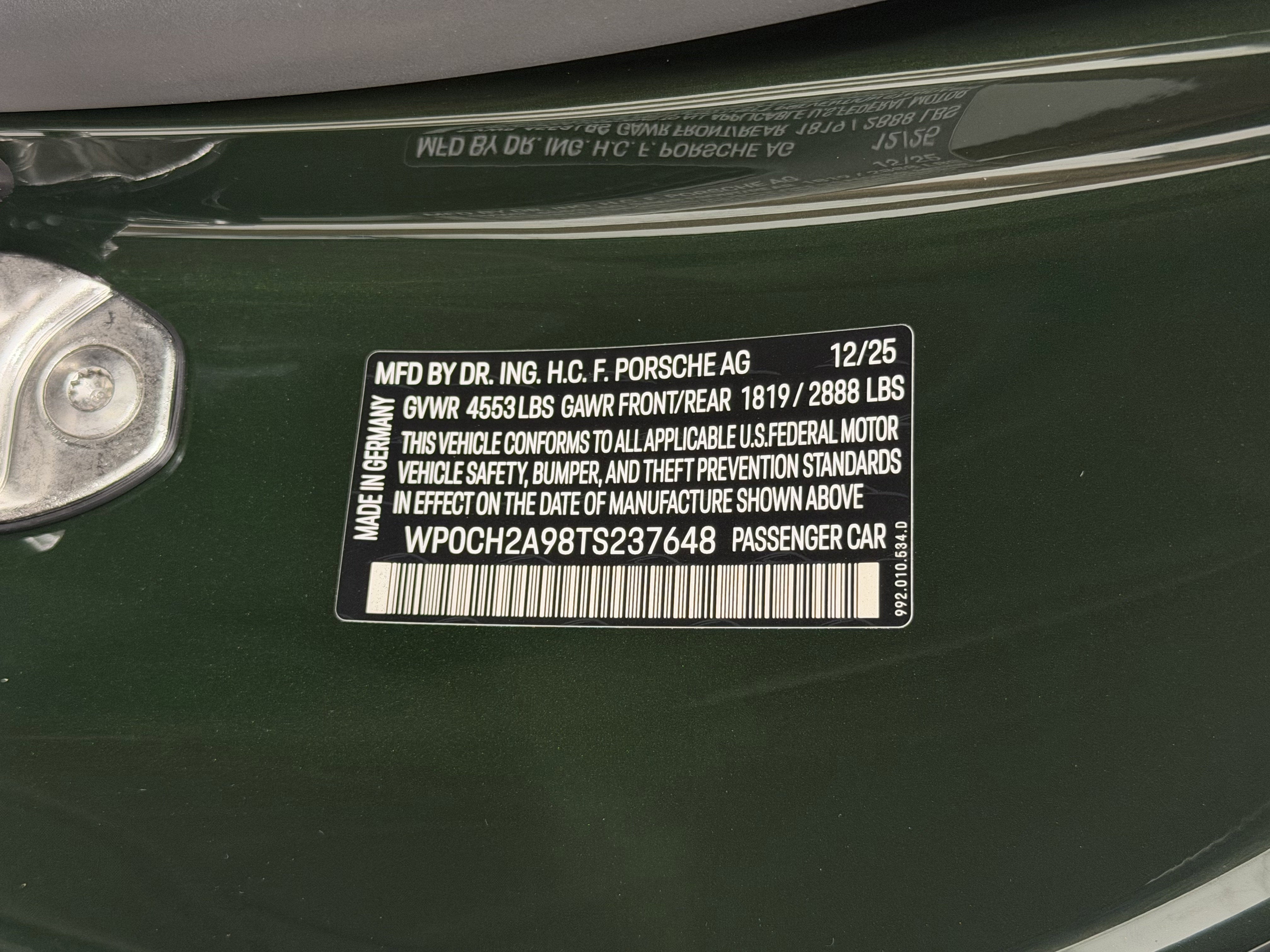 2026 Porsche 911 Carrera 4S