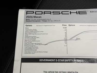 2026 Porsche Macan Base
