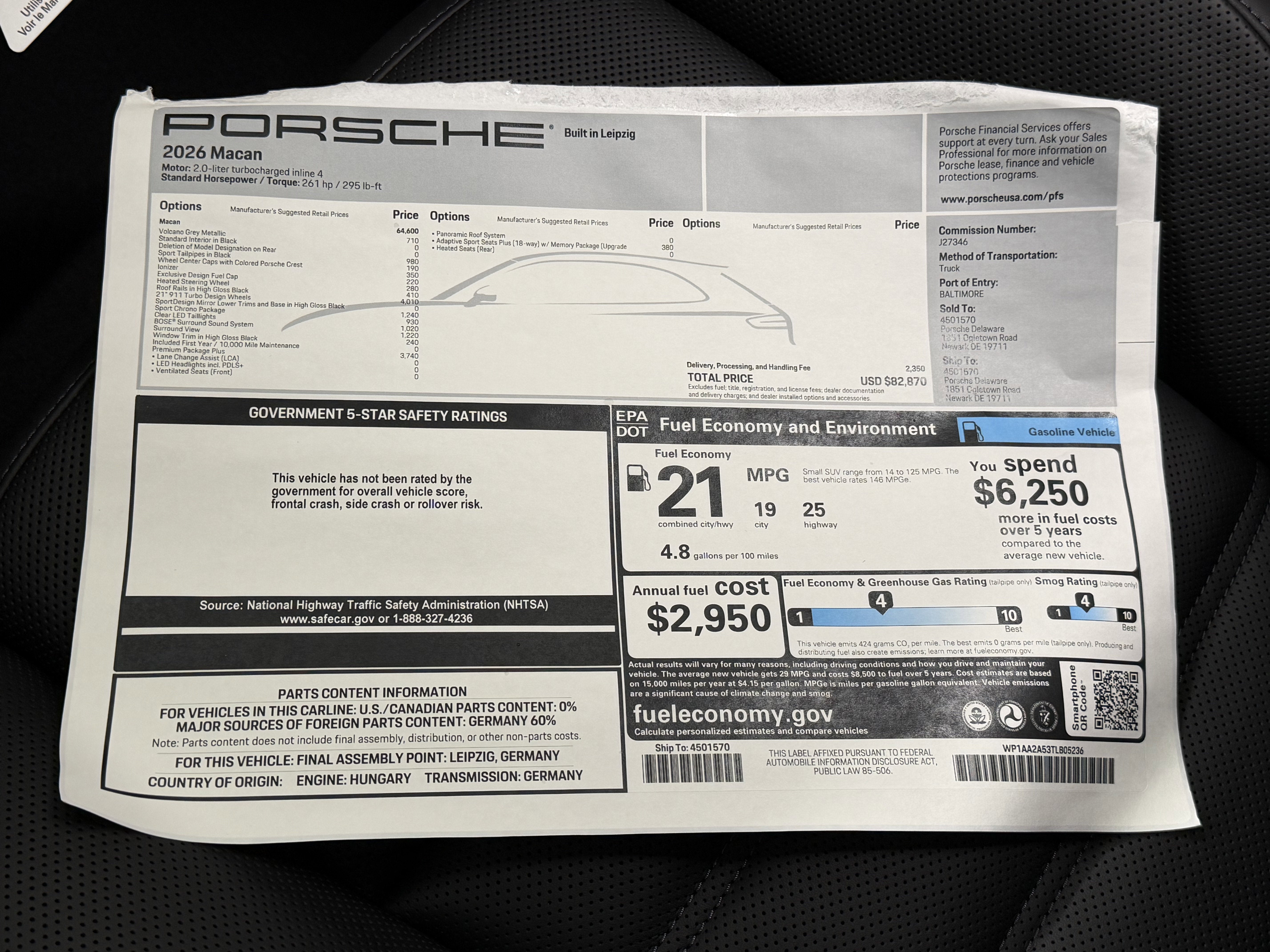 2026 Porsche Macan Base