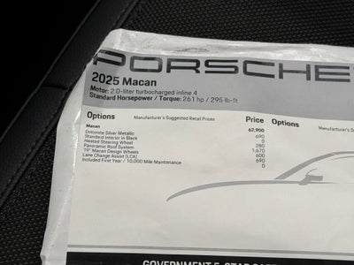2025 Porsche Macan Base