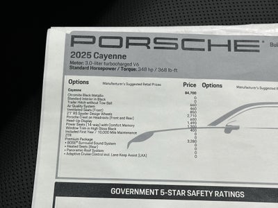 2025 Porsche Cayenne AWD