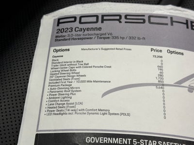 2023 Porsche Cayenne Base