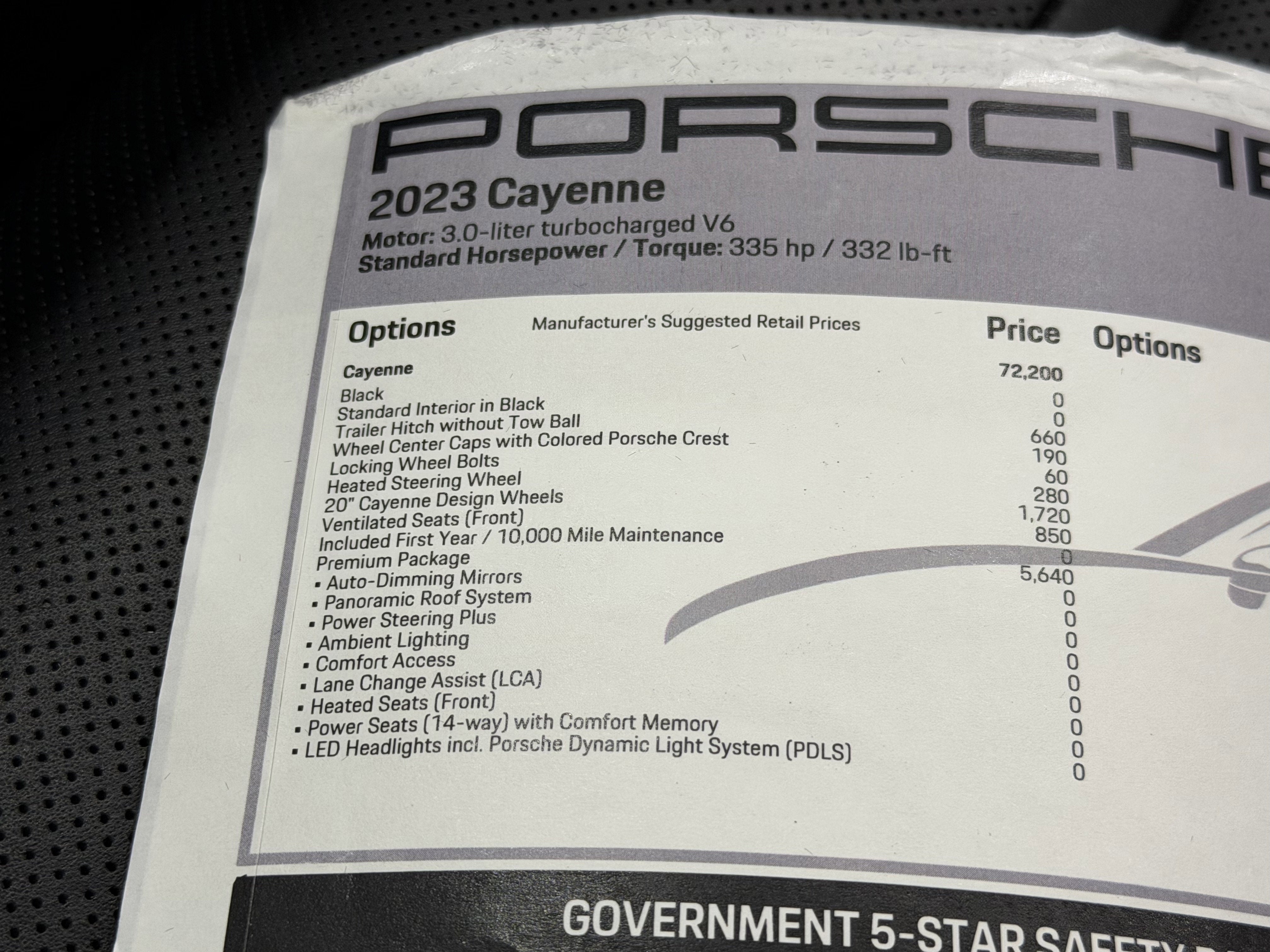 2023 Porsche Cayenne Base