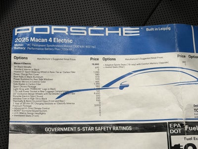 2025 Porsche Macan Electric 4