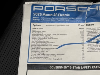 2025 Porsche Macan Electric 4S