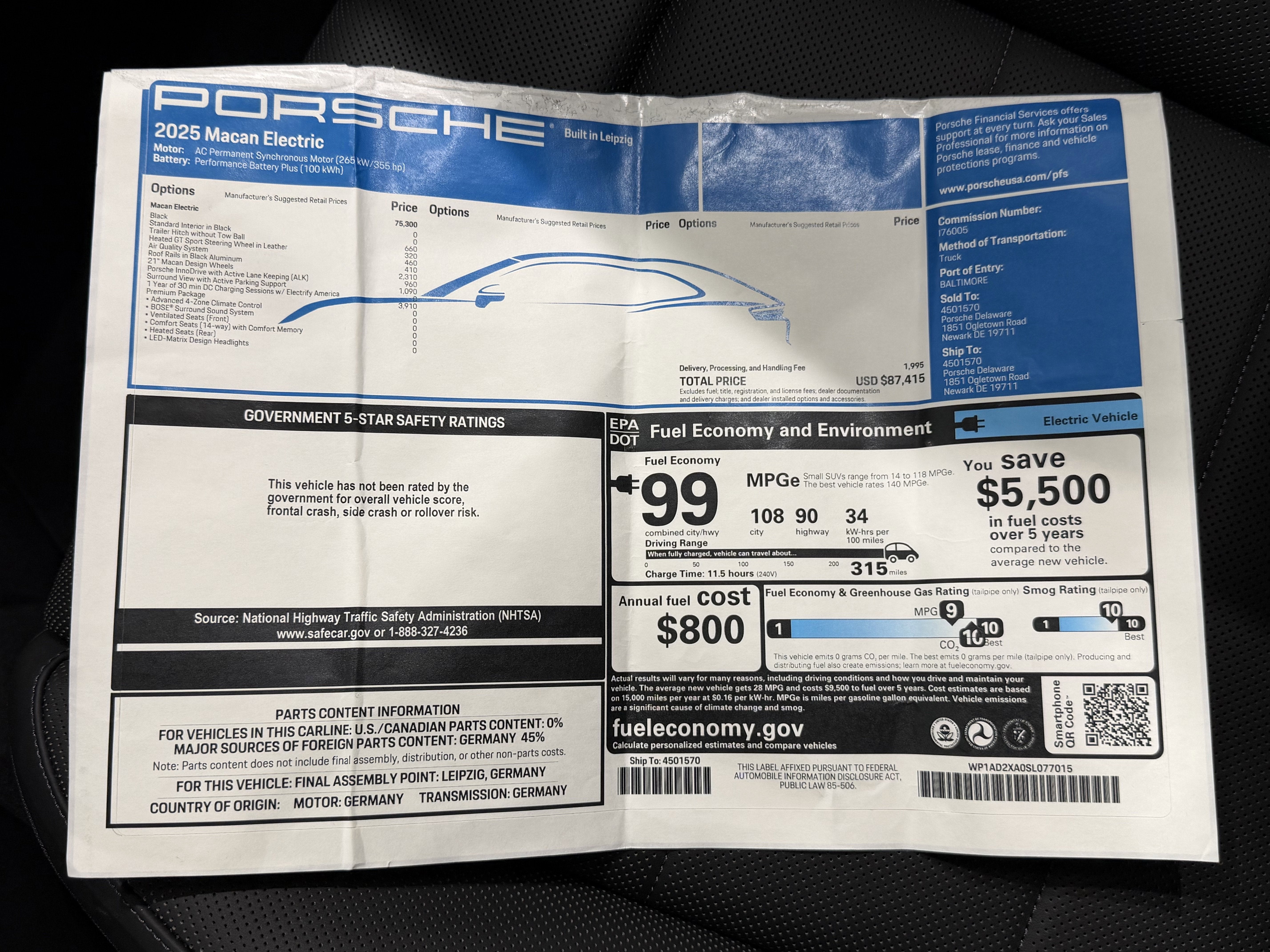 2025 Porsche Macan Electric