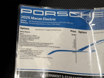 2025 Porsche Macan Electric