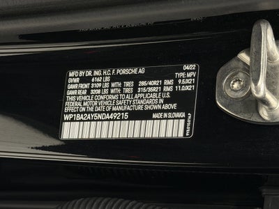 2022 Porsche Cayenne Platinum Edition