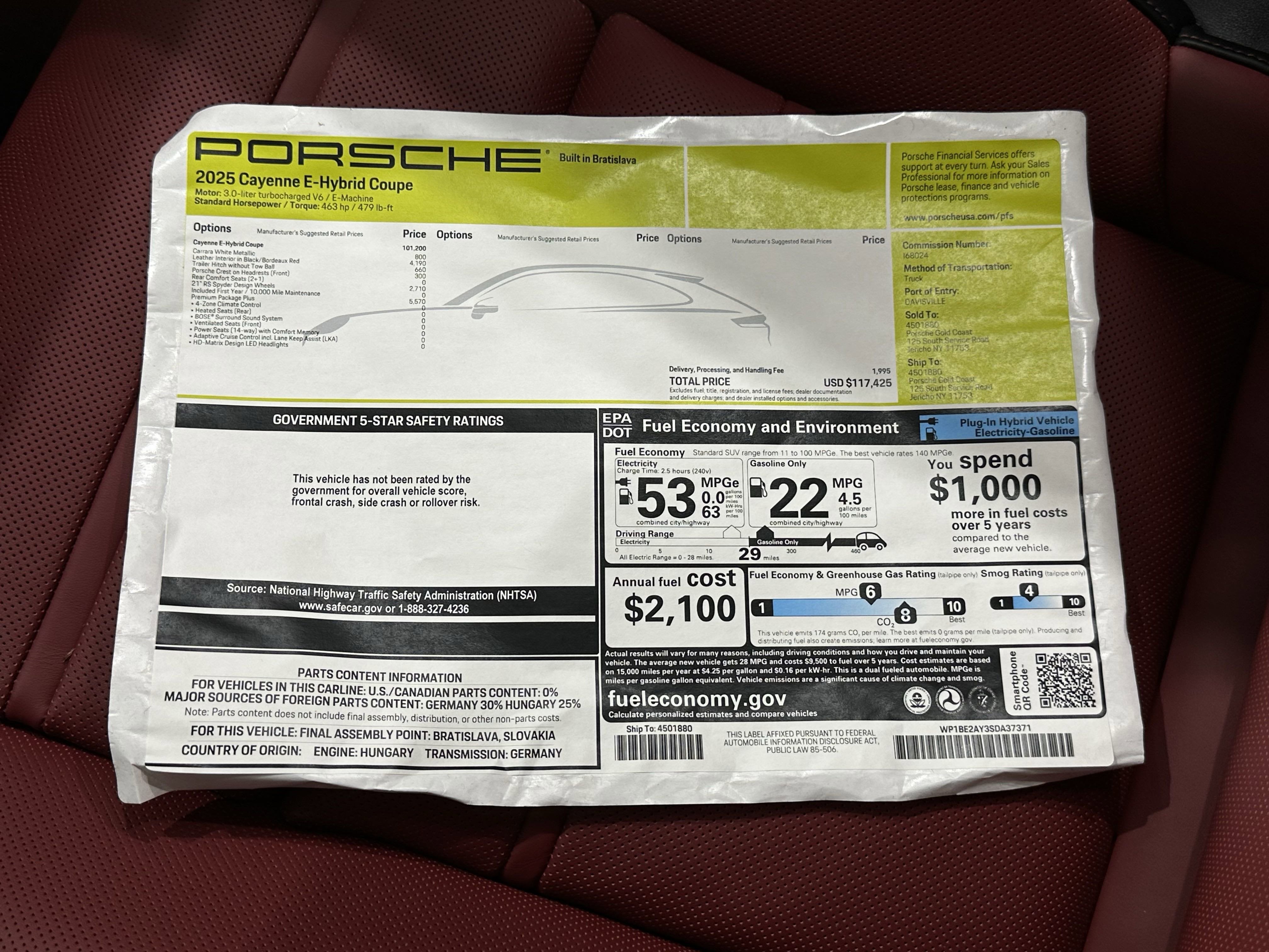 2025 Porsche Cayenne E-Hybrid