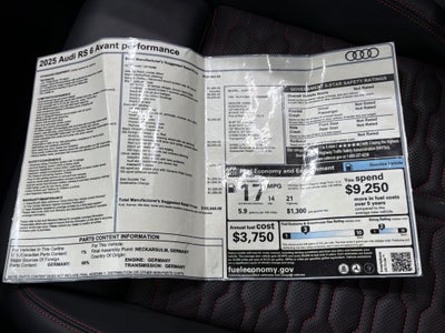 2025 Audi RS 6 Avant Performance