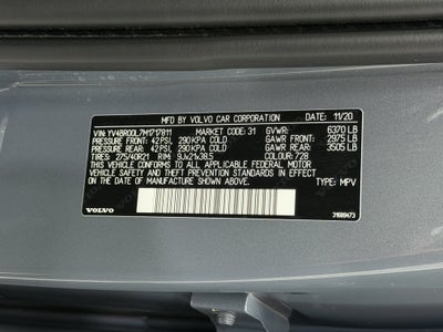 2021 Volvo XC90 T8 Inscription 6 Passenger