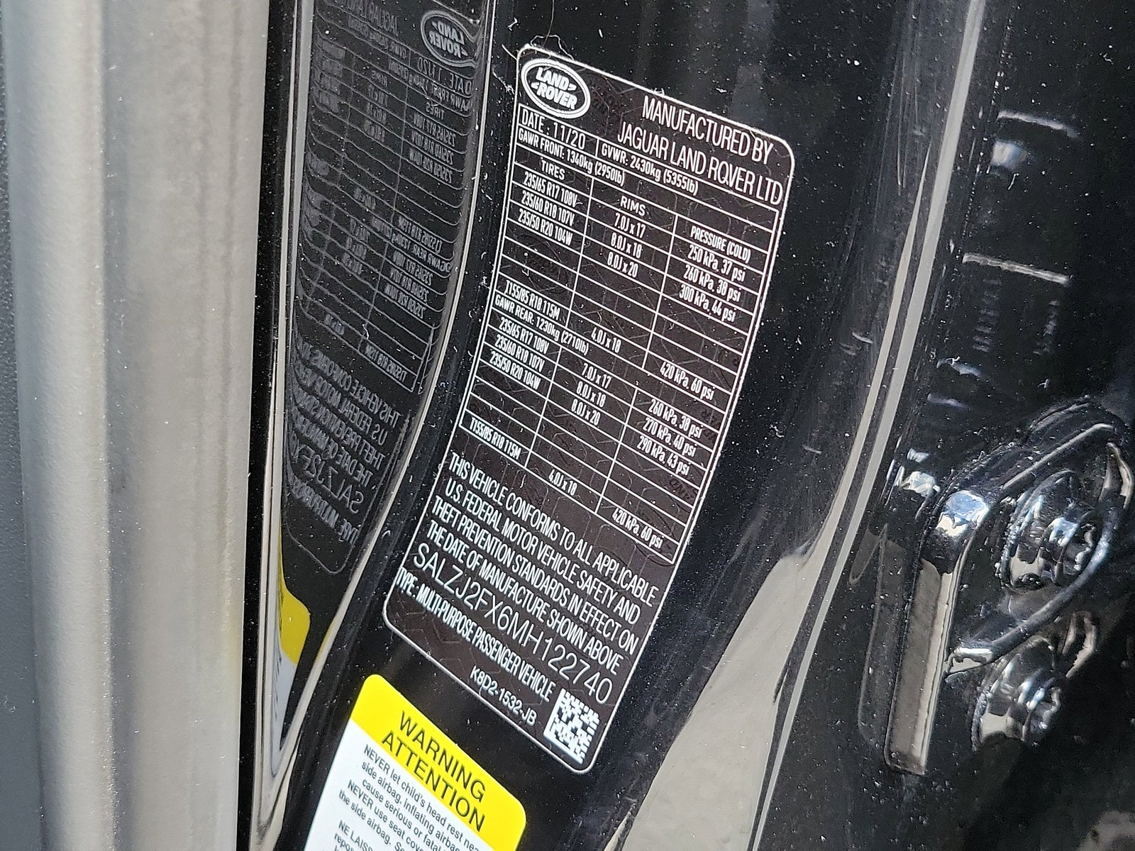 2021 Land Rover Range Rover Evoque S