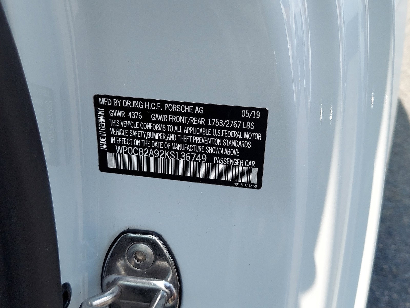 2019 Porsche 911 Carrera GTS